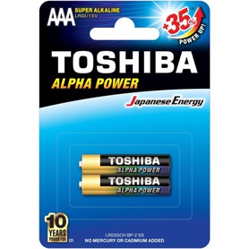 TOSHIBA BATERIA LR03/AAA ALPHA POWER
