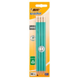 BIC Evolution ołówek grafitowy z gumką HB 4szt