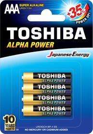 TOSHIBA BATERIA 4 SZTUK LR03GCH ALPHA POWER