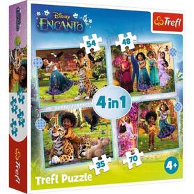 TREFL Puzzle 4 w 1 Nasze magiczne Encanto