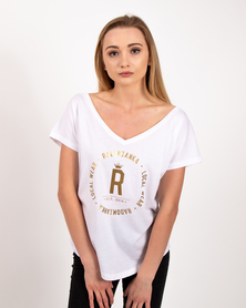T-shirt damski Radomianka local brand biały
