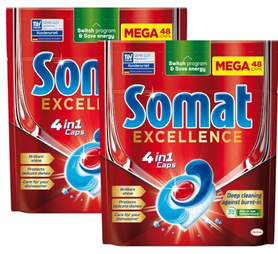 2× Somat Excellence Tabletki do zmywarek 48 sztuk