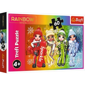 TREFL Puzzle 60 el Rainbow High Radosne lalki