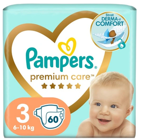 Pieluszki Pampers Premium Care Rozmiar 3 60 szt.