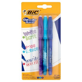BiC Gel-ocity Illusion Długopis zmazywalny miks kolorów 3 sztuki