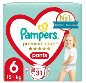Pieluchomajtki Pampers Premium Care Rozmiar 6 31 szt.