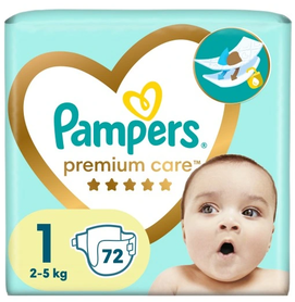 Pieluszki Pampers Premium Care Rozmiar 1 72 szt.