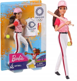 Barbie Lalka Olimpijka Softball GJL77