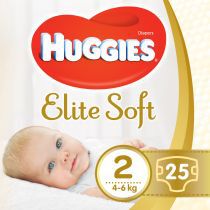 Pieluszki Huggies Elite Soft rozmiar 2 4-6 kg 25 szt