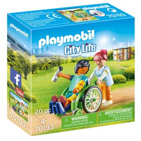 PLAYMOBIL 70193 Pacjent na wózku inwalidzkim