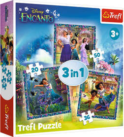 TREFL Puzzle 3w1 Bohaterowie Magicznego Encanto