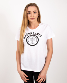 T-shirt damski Radomianka basic biały