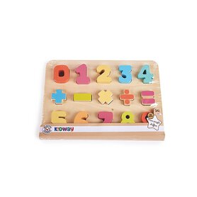 KIDWAY Puzzle drewniane cyferki