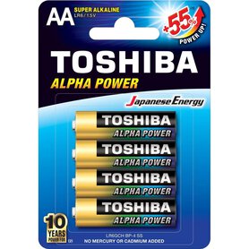 TOSHIBA BATERIA LR6 ALPHA POWER 4 SZTUKI 