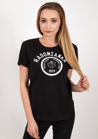 T-shirt damski Radomianka basic czarny