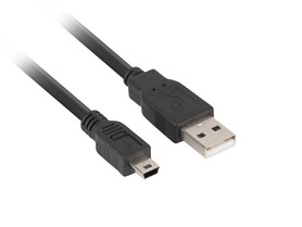 KABEL USB MINI(M) USB-A(M) 2.0 1.8M CZARNY LANBERG