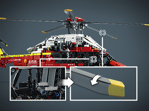 42145 LEGO TECHNIC Helikopter ratunkowy AirbusH175 (8)