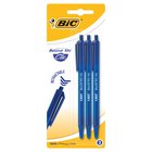 BIC Round Stic Clic Długopis niebieski 3 sztuki